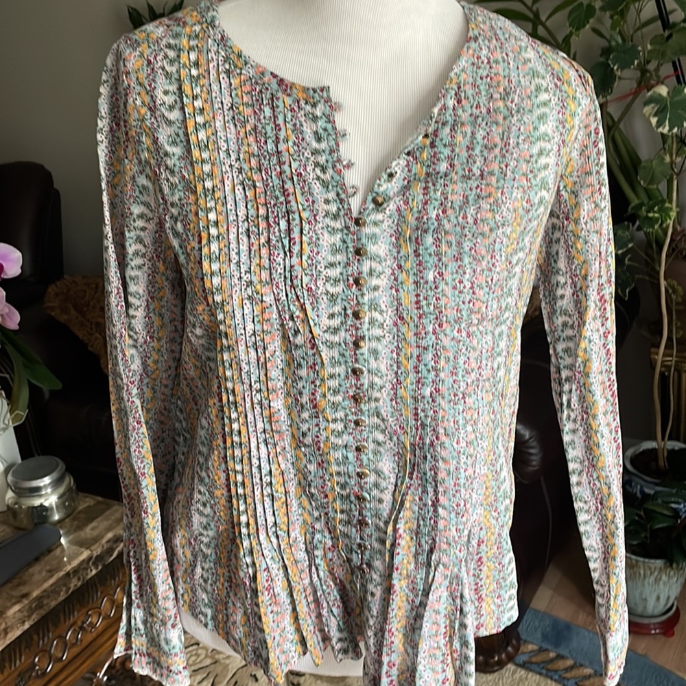 Anthropologie Maeve button down blouse